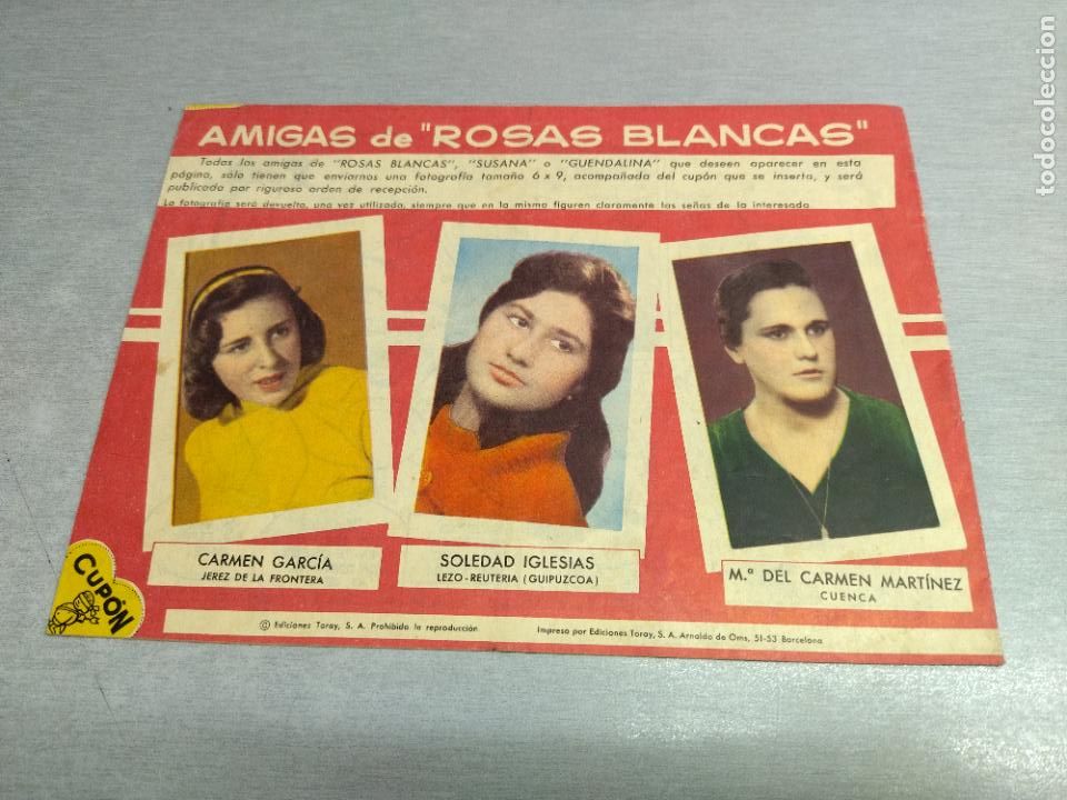 Tebeos: ROSAS BLANCAS N&ordm; 108 / TORAY - Foto 2