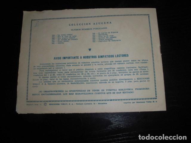 Tebeos: AZUCENA N&ordm; 555 - CAPRICHOS DE MILLONARIA - EDICIONES TORAY. - Foto 2
