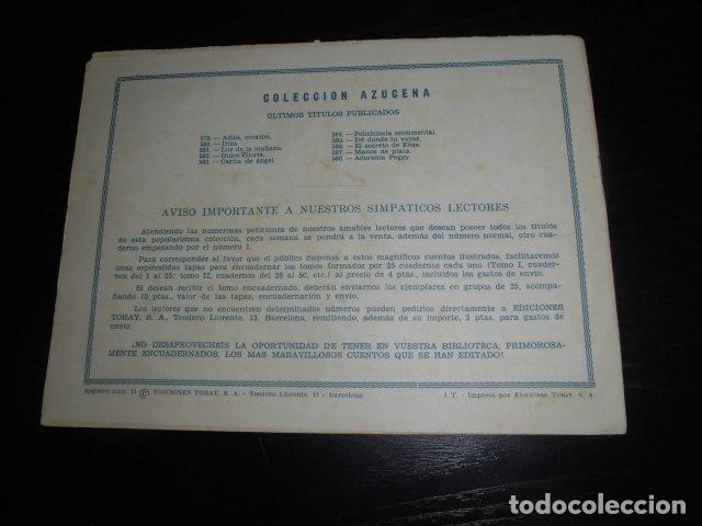 Tebeos: AZUCENA N&ordm; 588 - ADORABLE PEGGY - EDICIONES TORAY. - Foto 2