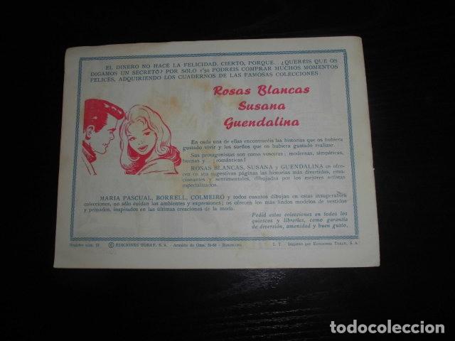 Tebeos: AZUCENA N&ordm; 639 - ROSAS ROJAS - EDICIONES TORAY. - Foto 2