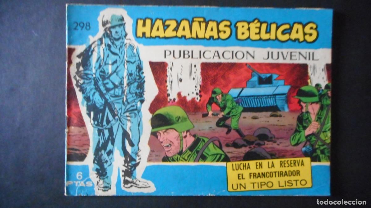 Tebeos: HAZA&Ntilde;AS B&Eacute;LICAS N&ordm; 298 / C-16 - Foto 1