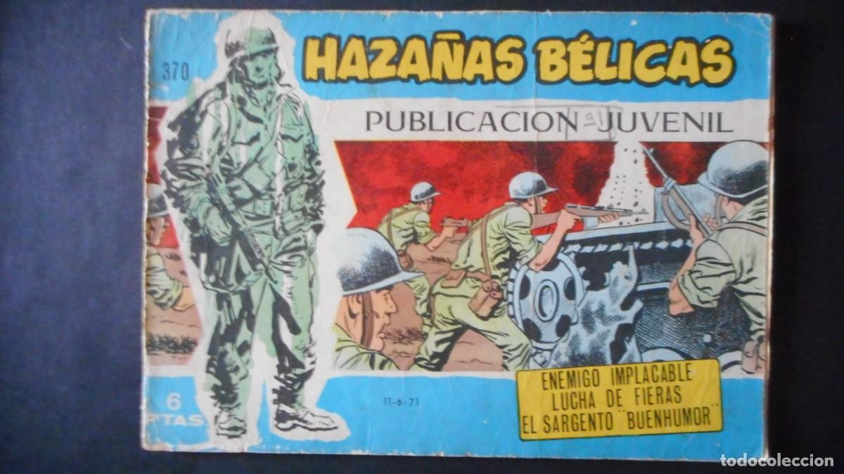 Tebeos: HAZA&Ntilde;AS B&Eacute;LICAS N&ordm; 370 / C-16 - Foto 1