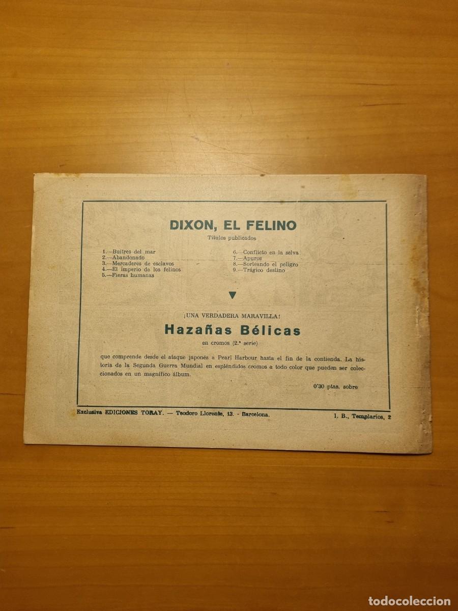 Tebeos: DIXON EL FELINO n&uacute;mero 9 original Ed. TORAY - Foto 2