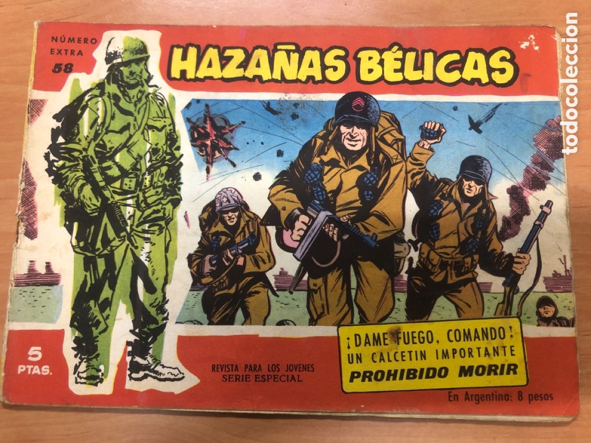 Tebeos: HAZA&Ntilde;AS BELICAS ROJAS N&ordm; 58 - Foto 1