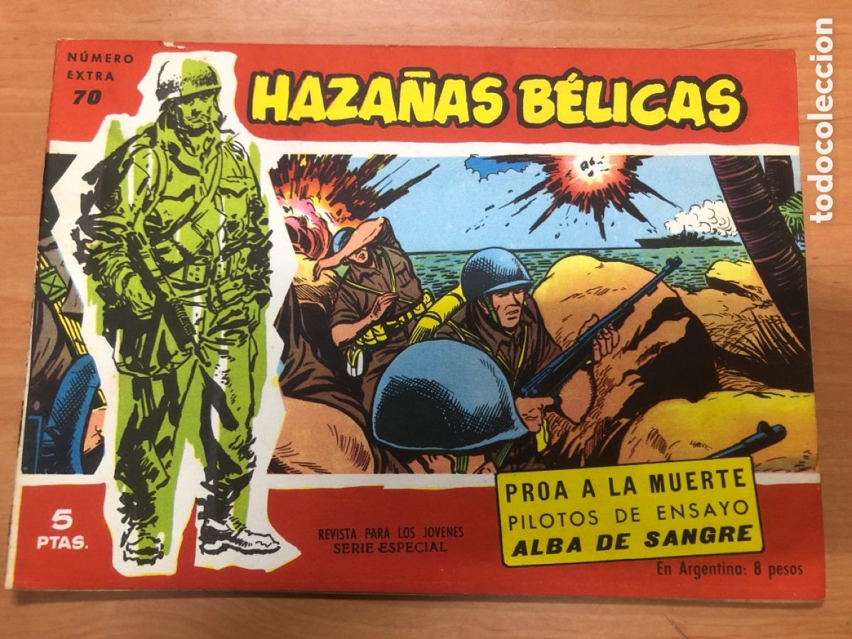 Tebeos: HAZA&Ntilde;AS BELICAS ROJAS N&ordm; 70 - Foto 1