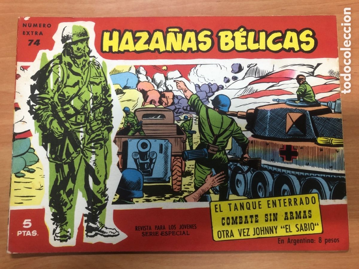 Tebeos: HAZA&Ntilde;AS BELICAS ROJAS N&ordm; 74 - Foto 1