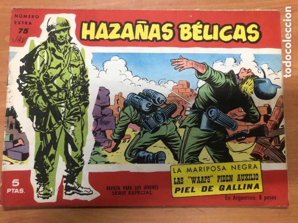 Tebeos: HAZA&Ntilde;AS BELICAS ROJAS N&ordm; 75 - Foto 1