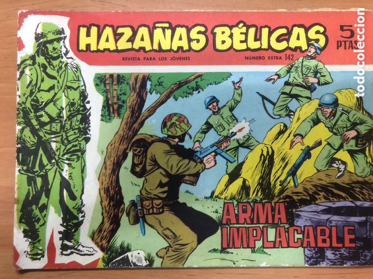 Tebeos: HAZA&Ntilde;AS BELICAS ROJAS N&ordm; 142 - Foto 1