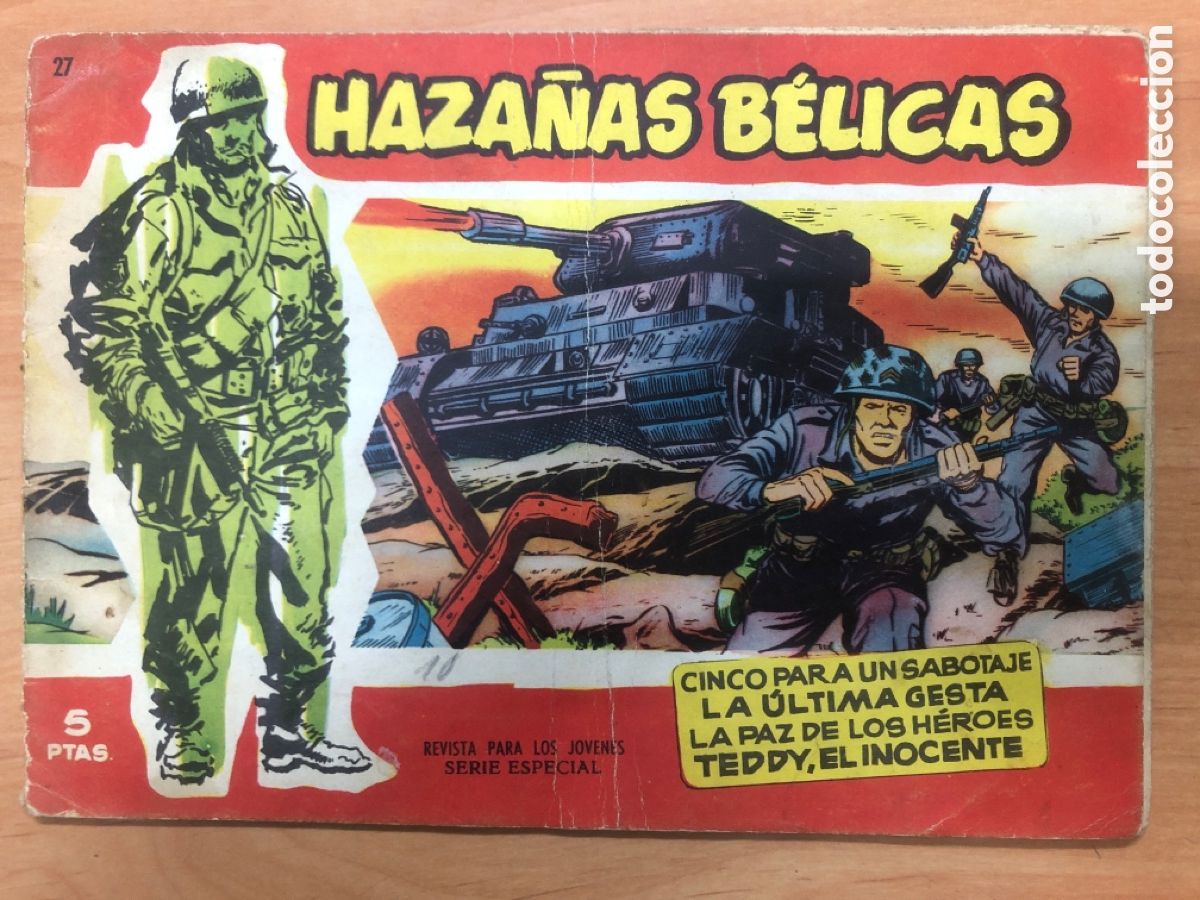 Tebeos: HAZA&Ntilde;AS BELICAS ROJAS N&ordm; 27 - Foto 1