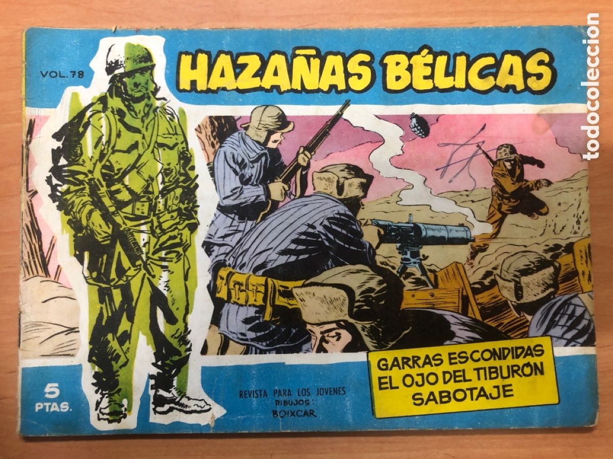 Tebeos: HAZA&Ntilde;AS BELICAS AZULES N&ordm; 78 - Foto 1