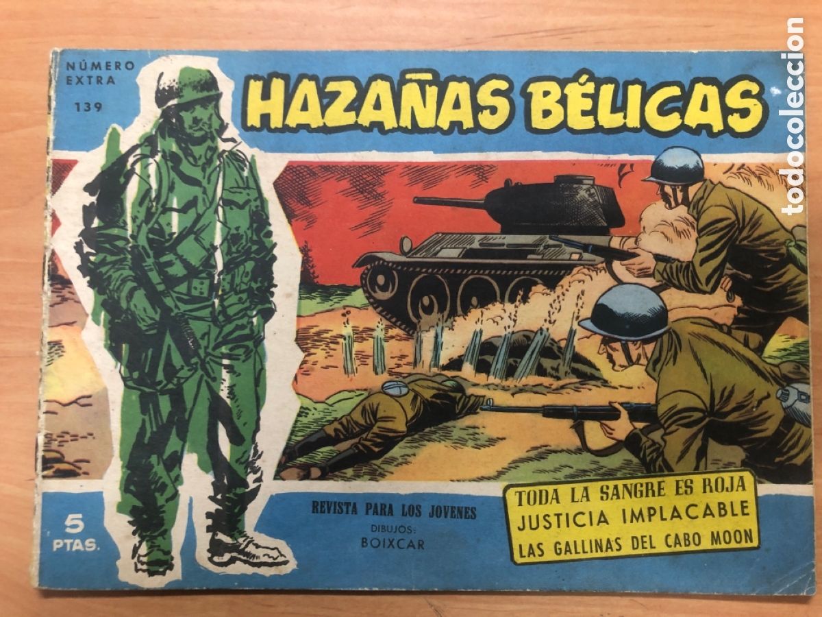 Tebeos: HAZA&Ntilde;AS BELICAS AZULES N&ordm; 139 - Foto 1