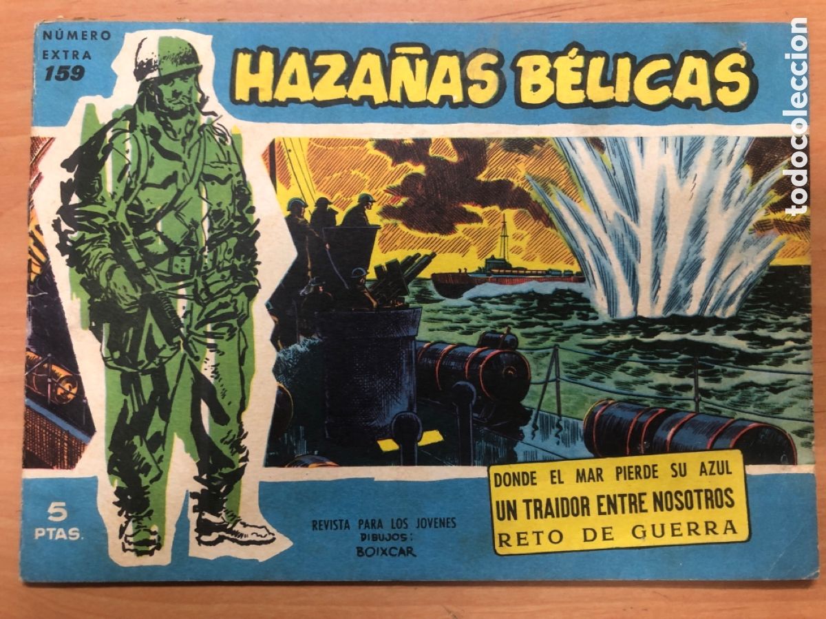 Tebeos: HAZA&Ntilde;AS BELICAS AZULES N&ordm; 159 - Foto 1