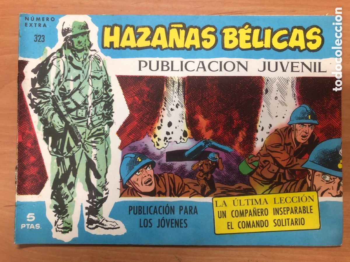 Tebeos: HAZA&Ntilde;AS BELICAS AZULES N&ordm; 323 - Foto 1