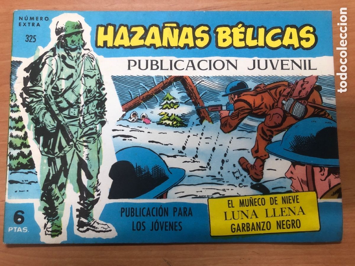 Tebeos: HAZA&Ntilde;AS BELICAS AZULES N&ordm; 325 - Foto 1