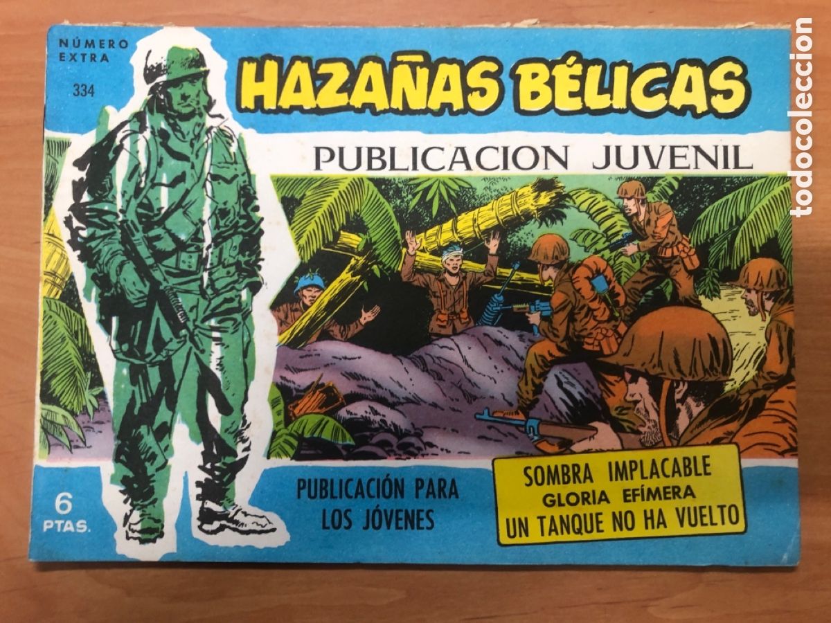 Tebeos: HAZA&Ntilde;AS BELICAS AZULES N&ordm; 334 - Foto 1