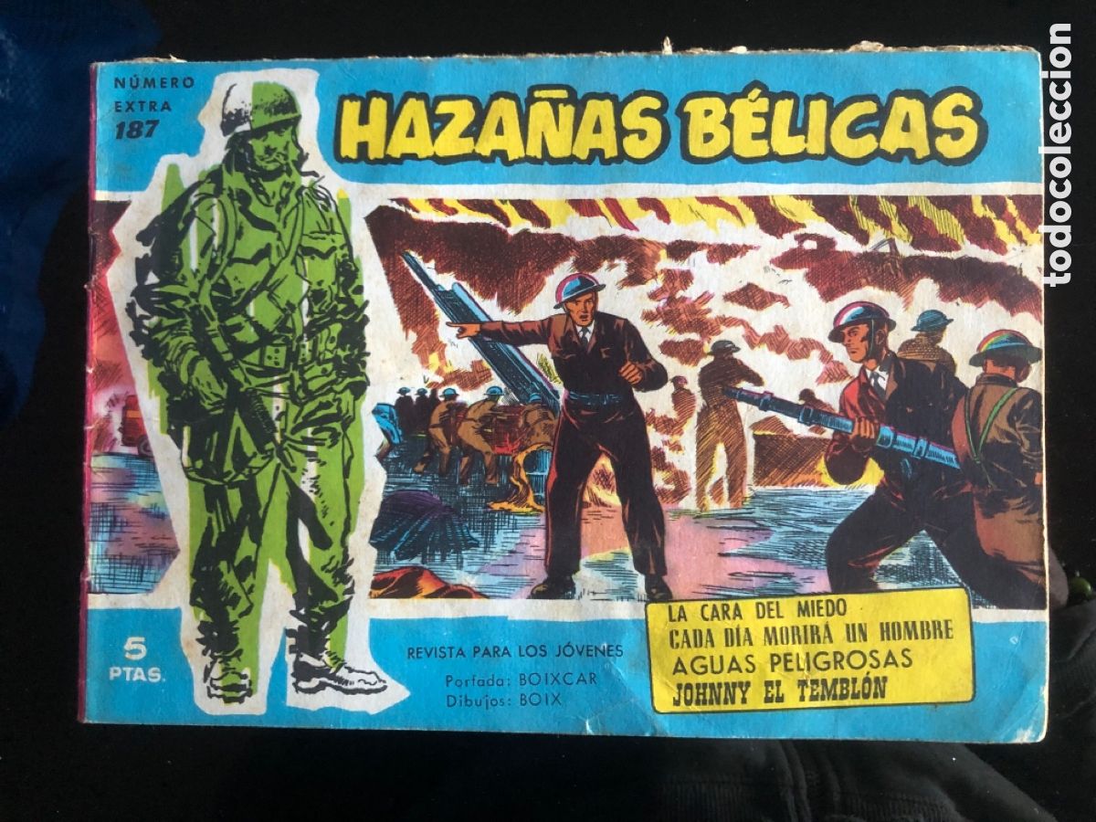 Tebeos: HAZA&Ntilde;AS BELICAS AZULES N&ordm; 187 - Foto 1