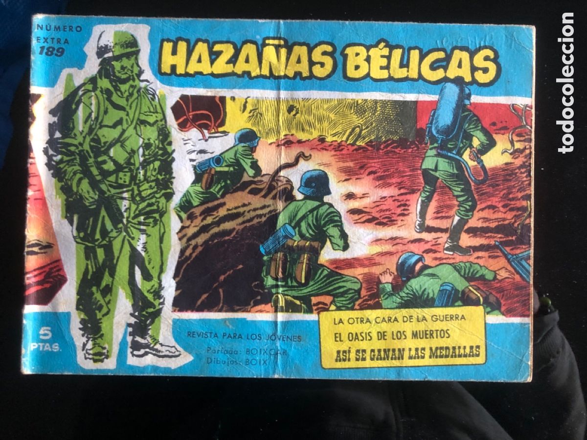 Tebeos: HAZA&Ntilde;AS BELICAS AZULES N&ordm; 189 - Foto 1