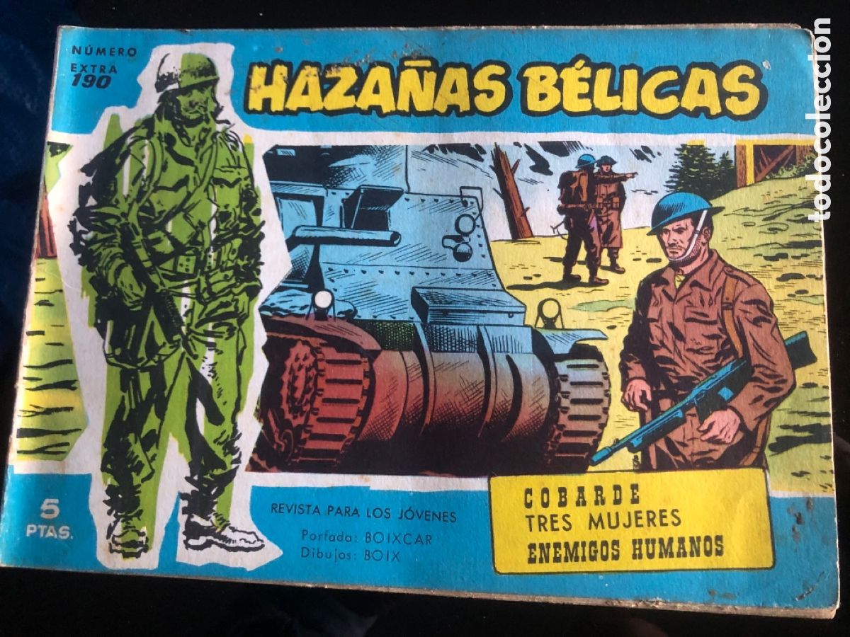Tebeos: HAZA&Ntilde;AS BELICAS AZULES N&ordm; 190 - Foto 1