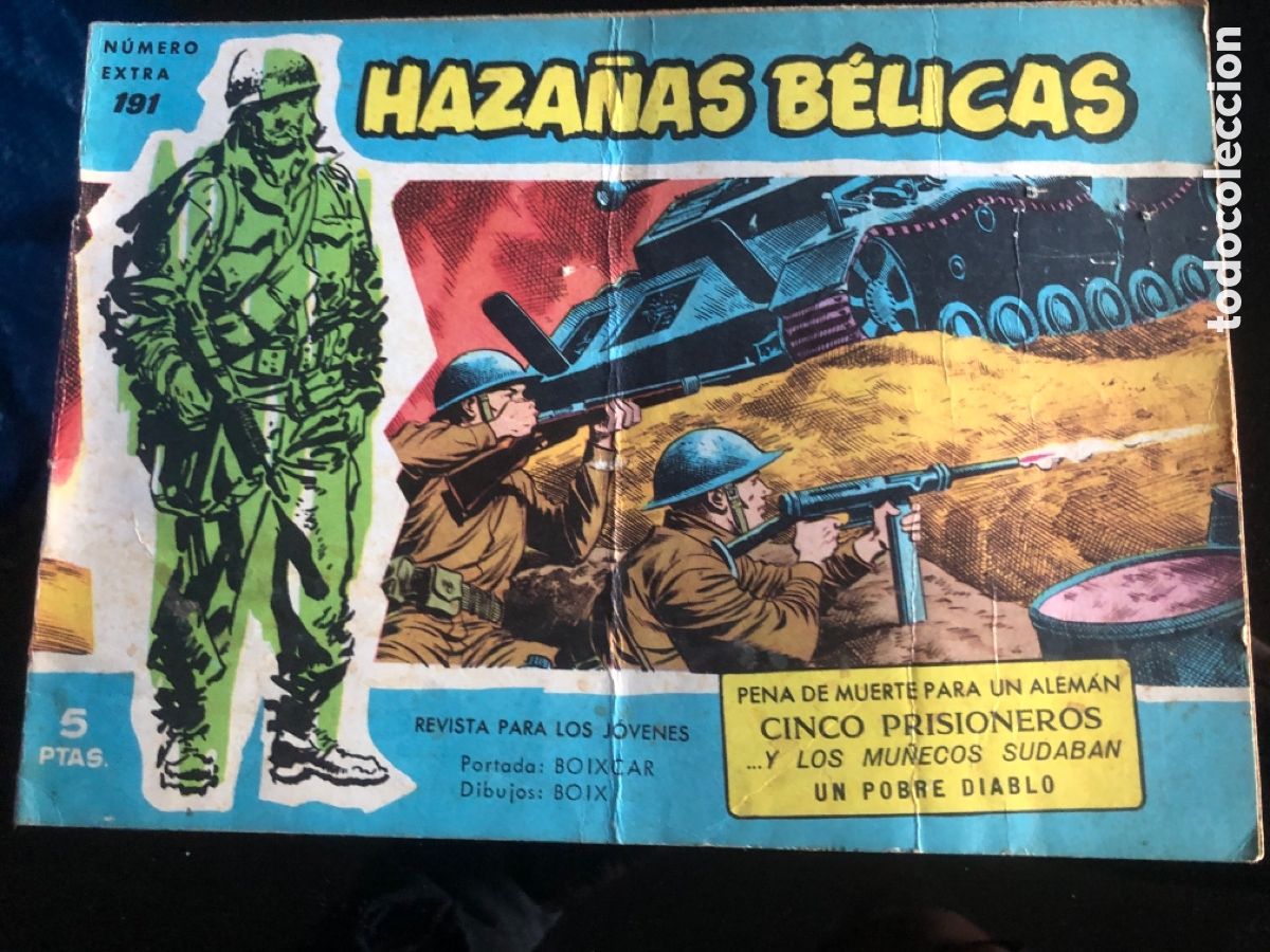 Tebeos: HAZA&Ntilde;AS BELICAS AZULES N&ordm; 191 - Foto 1