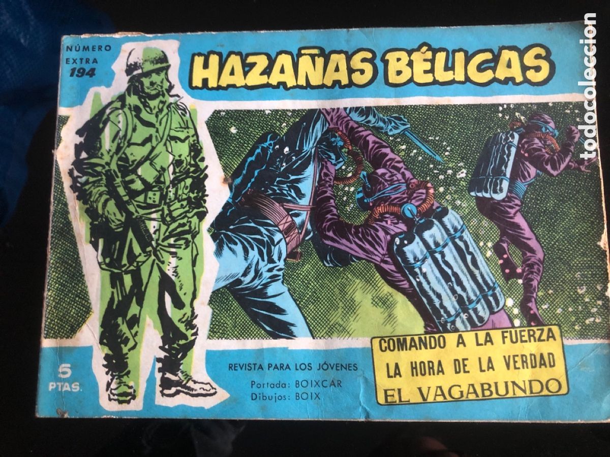 Tebeos: HAZA&Ntilde;AS BELICAS AZULES N&ordm; 194 - Foto 1