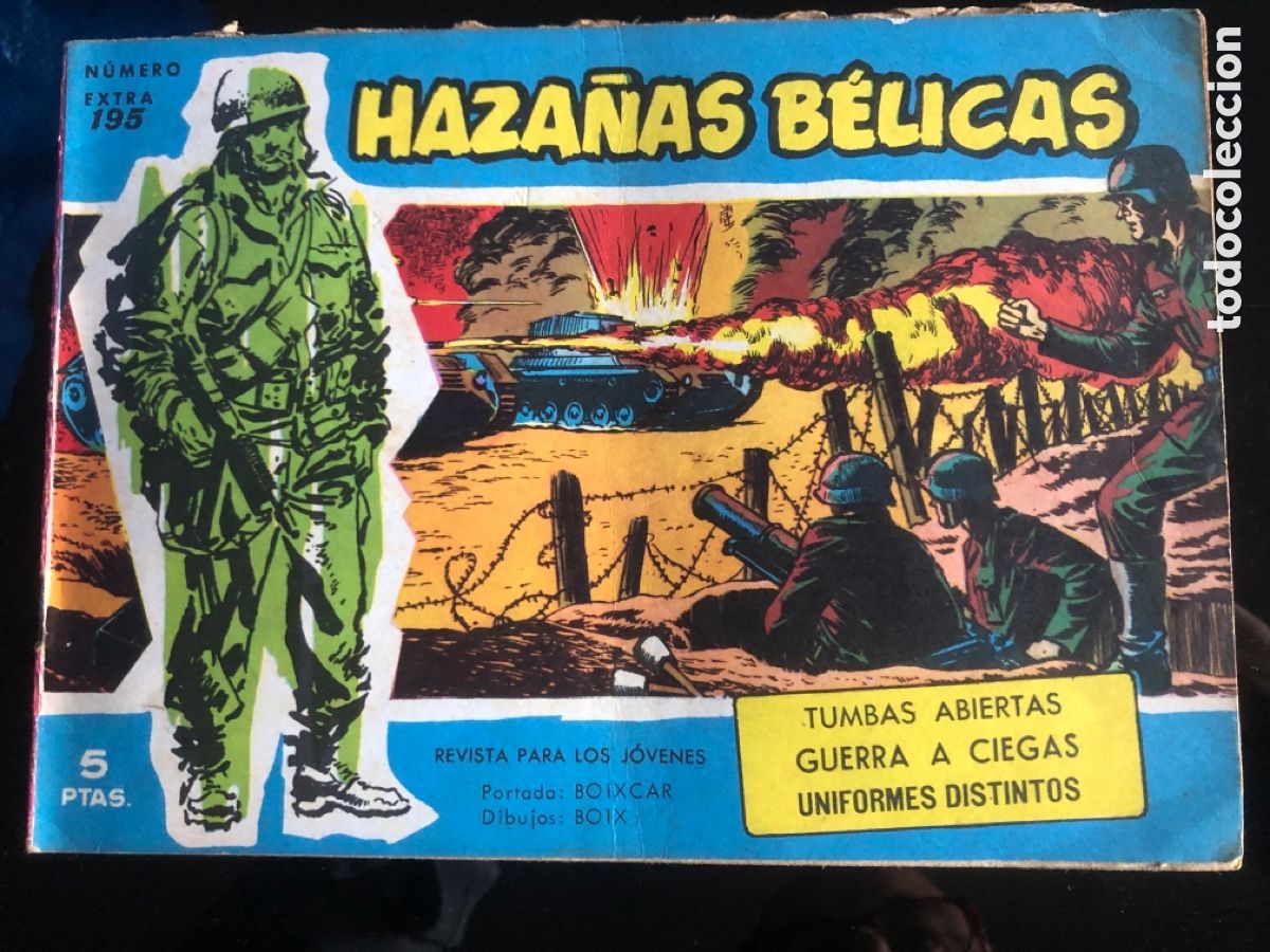Tebeos: HAZA&Ntilde;AS BELICAS AZULES N&ordm; 195 - Foto 1