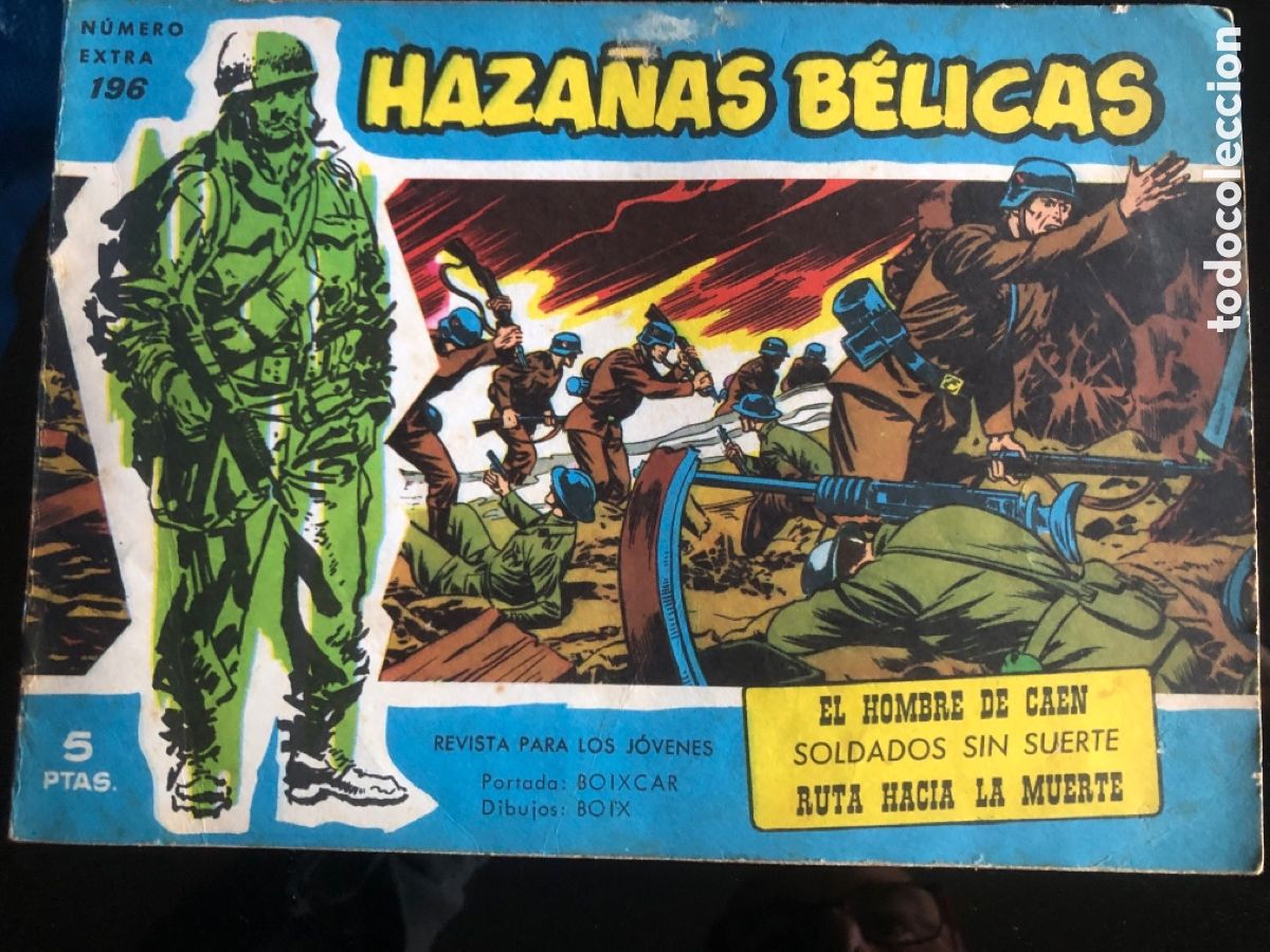 Tebeos: HAZA&Ntilde;AS BELICAS AZULES N&ordm; 196 - Foto 1