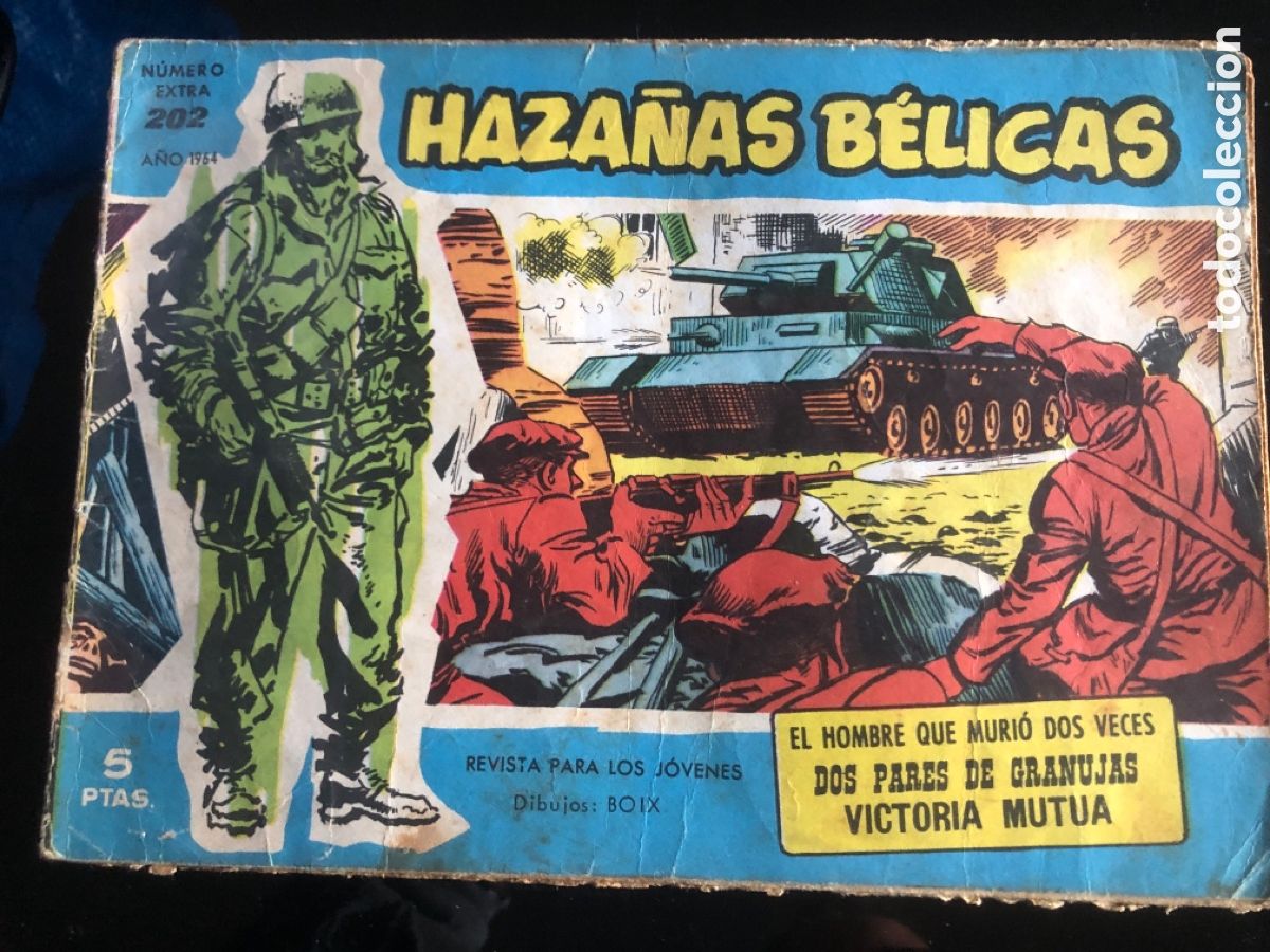 Tebeos: HAZA&Ntilde;AS BELICAS AZULES N&ordm; 202 - Foto 1