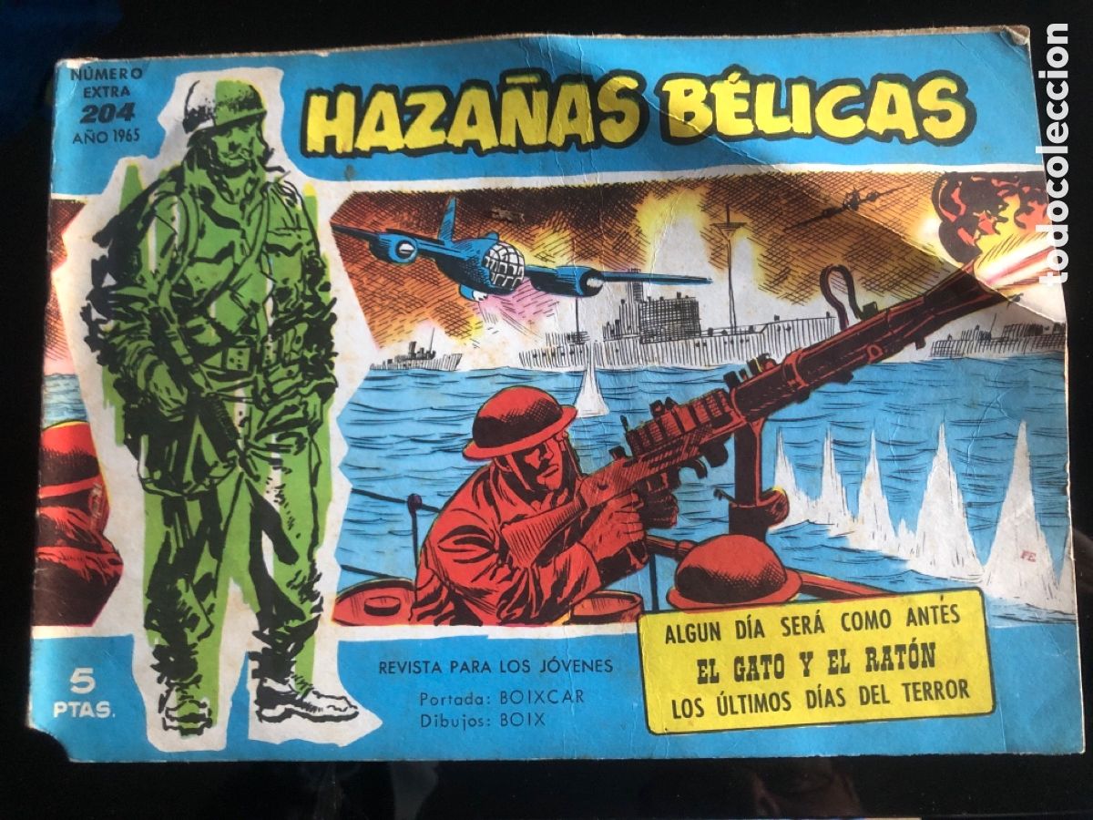 Tebeos: HAZA&Ntilde;AS BELICAS AZULES N&ordm; 204 - Foto 1