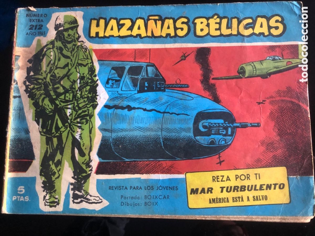 Tebeos: HAZA&Ntilde;AS BELICAS AZULES N&ordm; 212 - Foto 1