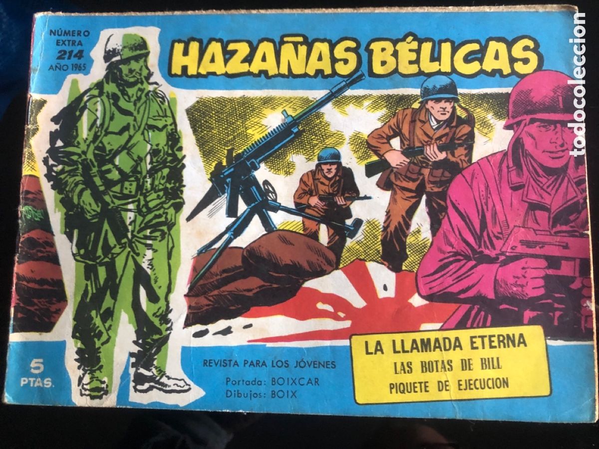 Tebeos: HAZA&Ntilde;AS BELICAS AZULES N&ordm; 214 - Foto 1