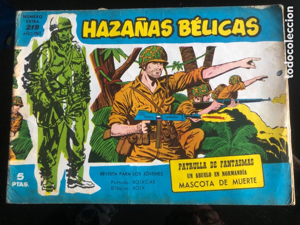 Tebeos: HAZA&Ntilde;AS BELICAS AZULES N&ordm; 219 - Foto 1