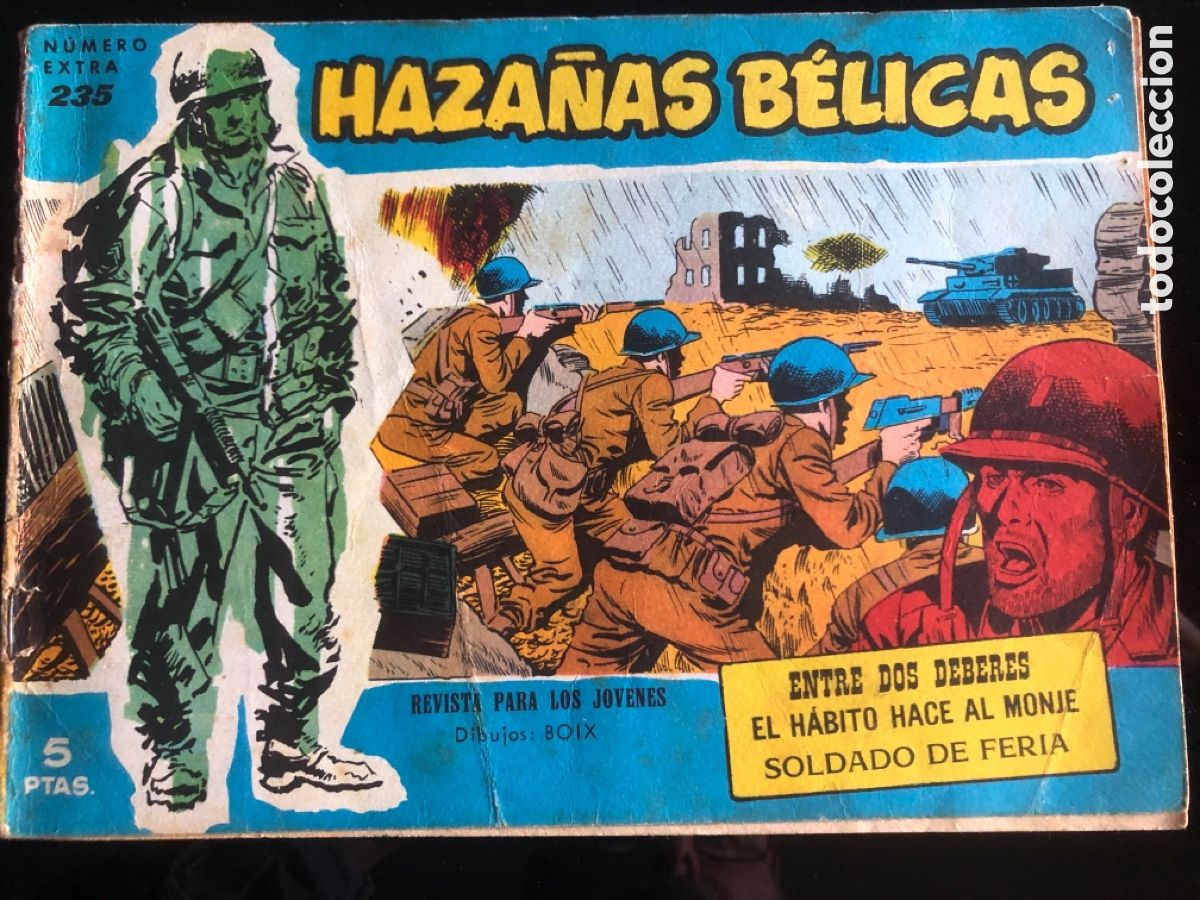 Tebeos: HAZA&Ntilde;AS BELICAS AZULES N&ordm; 235 - Foto 1