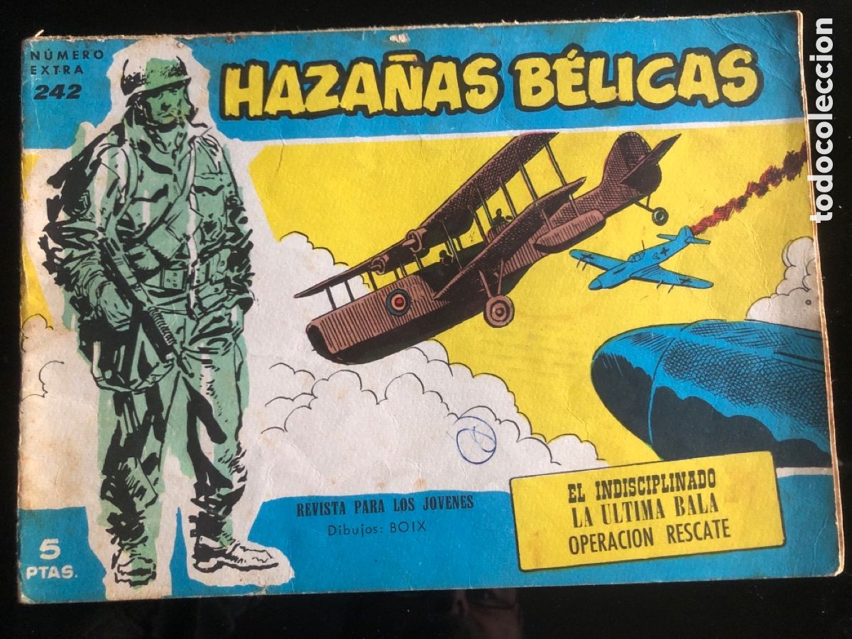 Tebeos: HAZA&Ntilde;AS BELICAS AZULES N&ordm; 242 - Foto 1