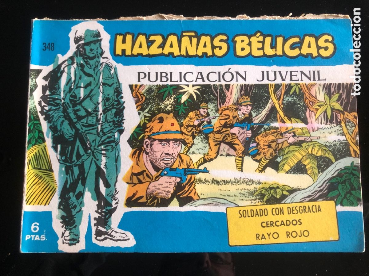 Tebeos: HAZA&Ntilde;AS BELICAS AZULES N&ordm; 348 - Foto 1