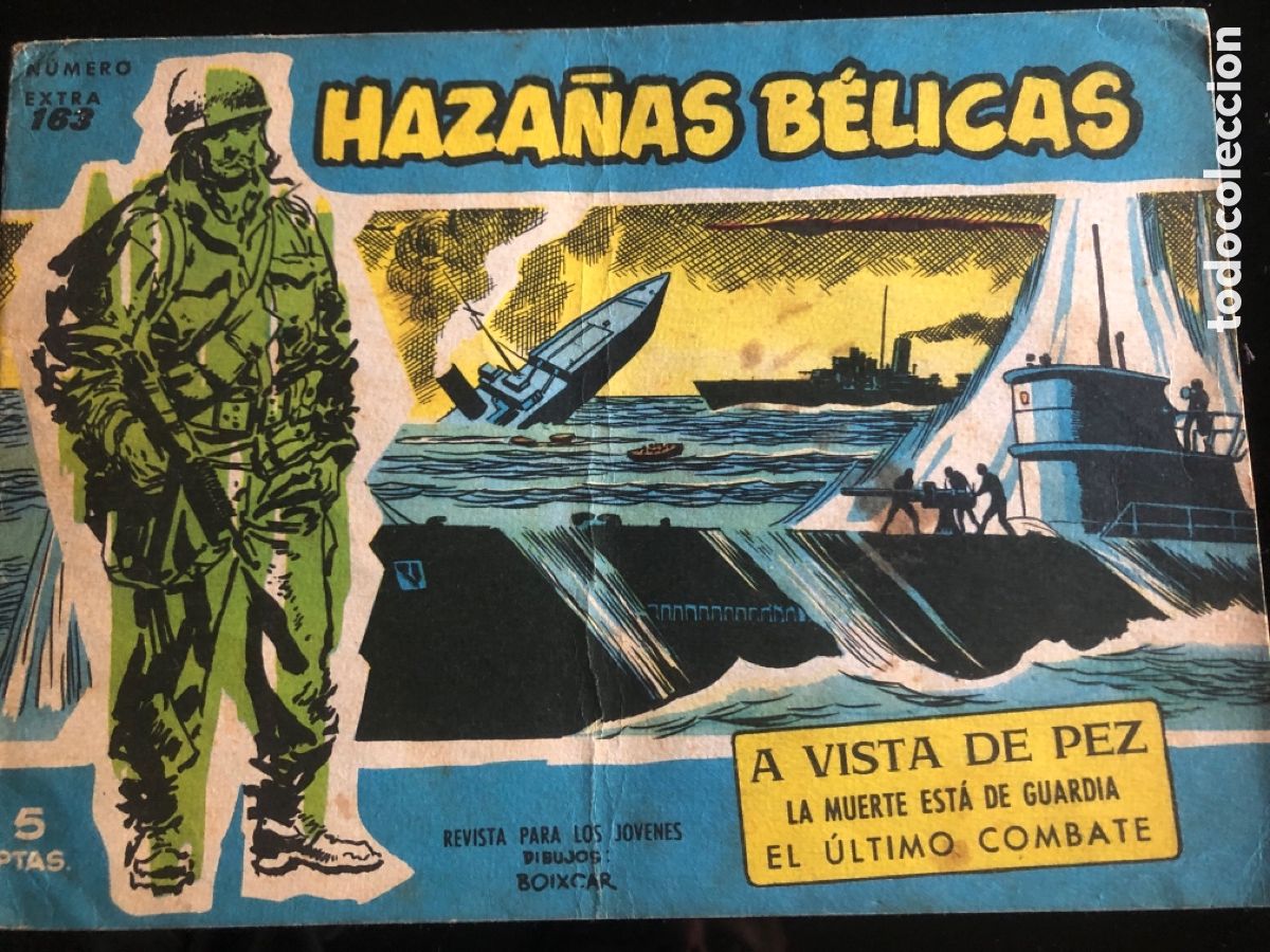 Tebeos: HAZA&Ntilde;AS BELICAS AZULES N&ordm; 163 - Foto 1