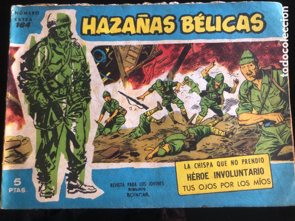 Tebeos: HAZA&Ntilde;AS BELICAS AZULES N&ordm; 164 - Foto 1