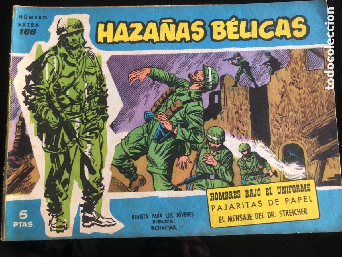 Tebeos: HAZA&Ntilde;AS BELICAS AZULES N&ordm; 166 - Foto 1