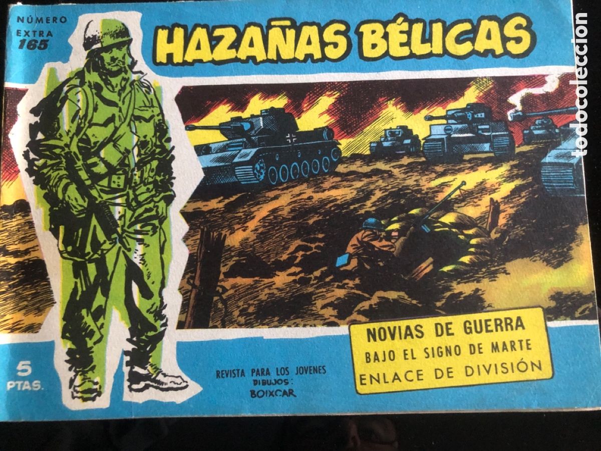 Tebeos: HAZA&Ntilde;AS BELICAS AZULES N&ordm; 165 - Foto 1