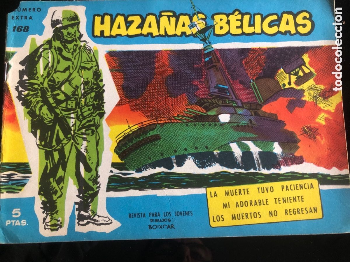 Tebeos: HAZA&Ntilde;AS BELICAS AZULES N&ordm; 168 - Foto 1
