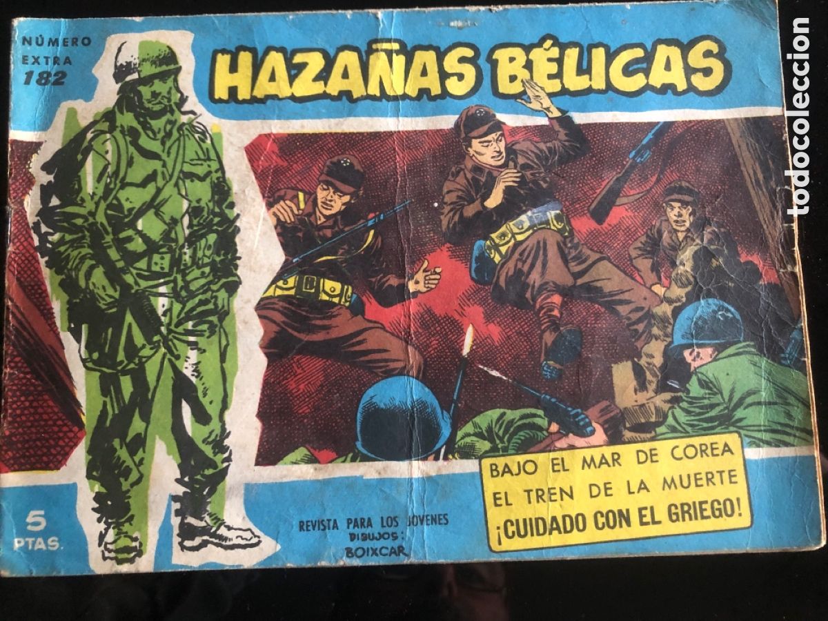 Tebeos: HAZA&Ntilde;AS BELICAS AZULES N&ordm; 182 - Foto 1