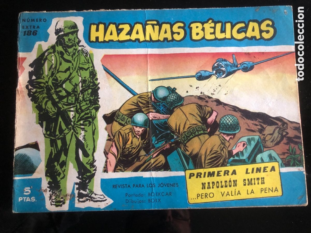 Tebeos: HAZA&Ntilde;AS BELICAS AZULES N&ordm; 186 - Foto 1