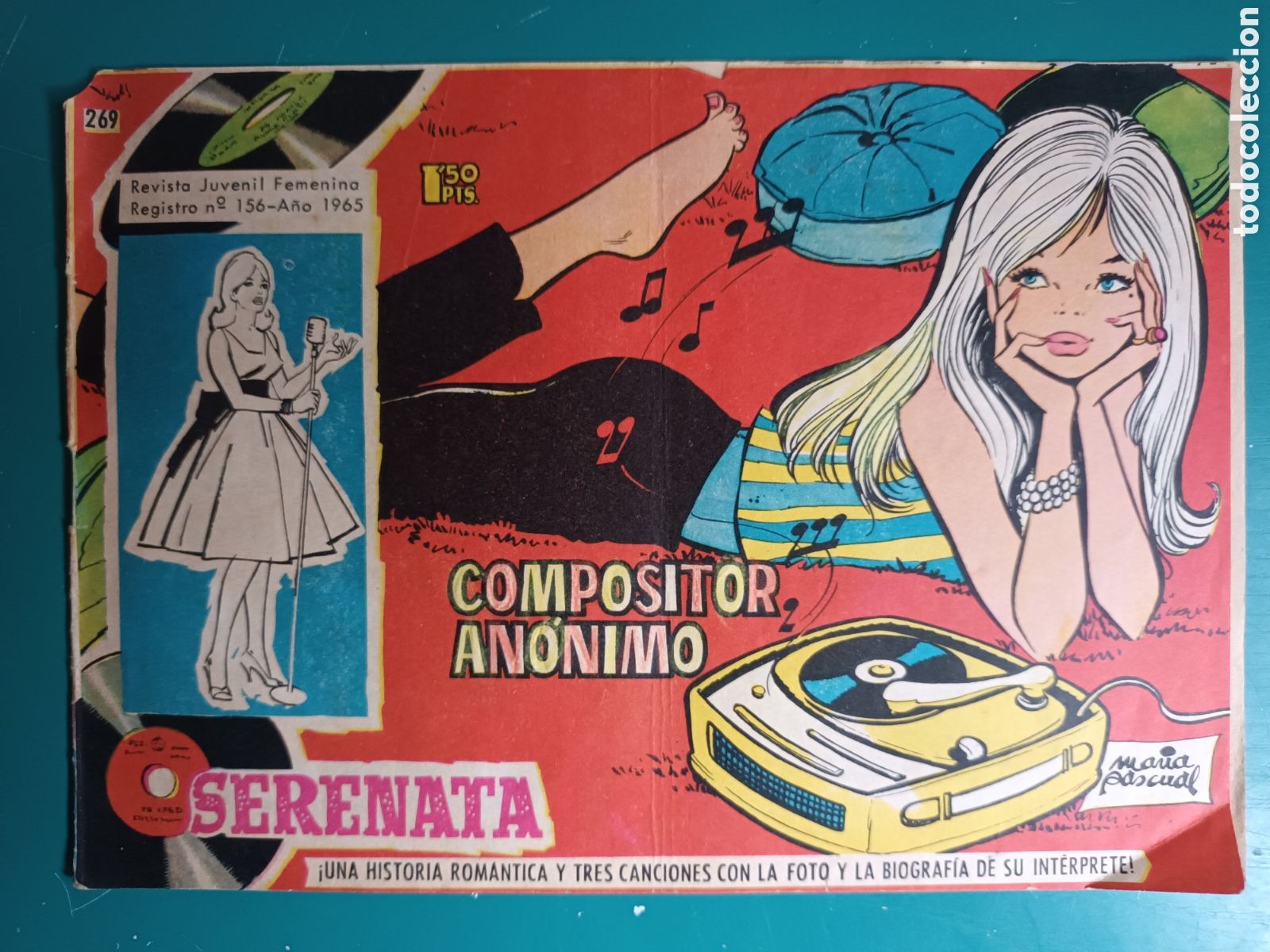 Tebeos: Serenata N&deg; 269 COMPOSITOR ANONIMO 1965 Dimitri Baxevanakis - Foto 1