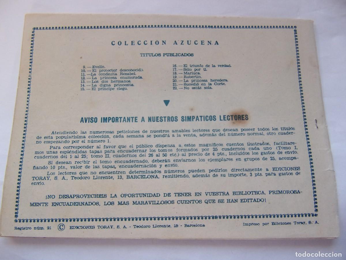 Tebeos: Azucena N&ordm; 22 No est&aacute;s sola - Foto 2
