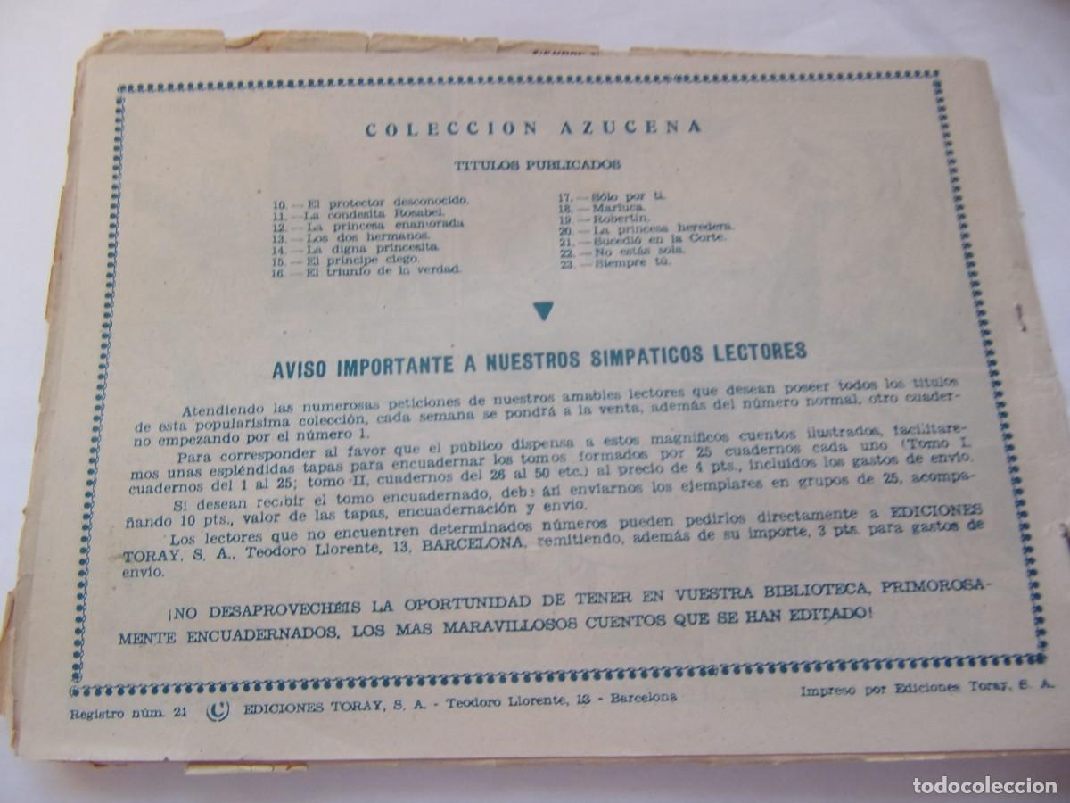 Tebeos: Azucena N&ordm; 23 Siempre t&uacute; - Foto 2