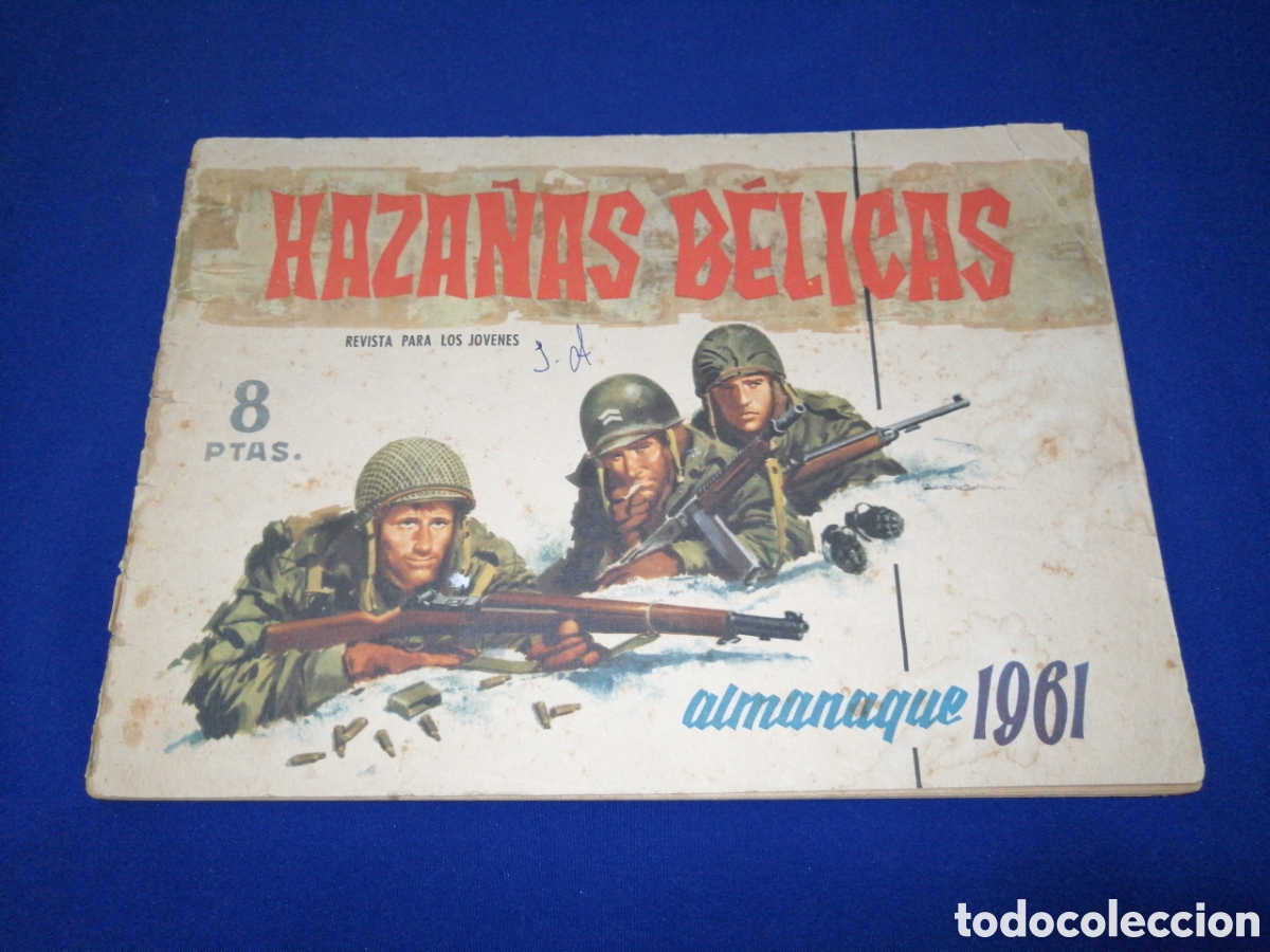 Tebeos: HAZA&Ntilde;AS B&Eacute;LICAS ALMANAQUE 1961 - Foto 1