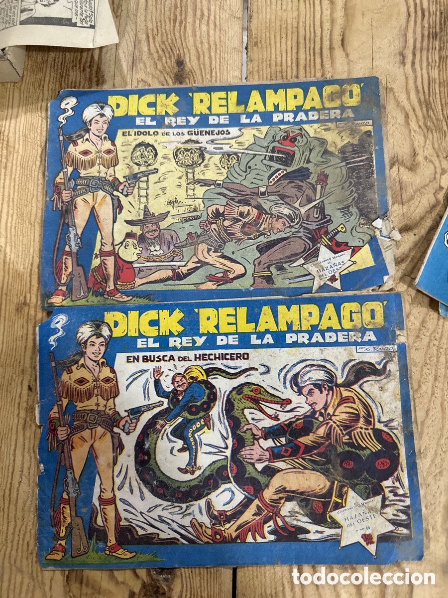 Tebeos: Dick rel&aacute;mpago lote de 2 c&oacute;mic - Foto 1