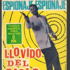 Tebeos: ESPIONAJE. Nº 22. LLOVIDO DEL CIELO. NOVELA GRÁFICA TORAY. 1966.(MG/C12). Lote 395952864