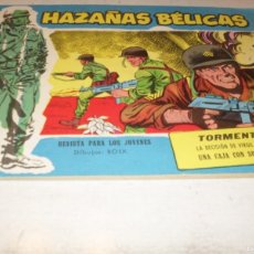 Tebeos: HAZAÑAS BELICAS SERIE AZUL 266,(DE 370)TORMENTA.TORAY,1957.. Lote 401217739