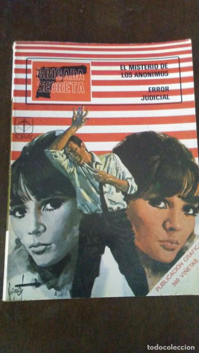 Tebeos: BRIGADA SECRETA - EL MISTERIO DE LOS ANONIMOS & ERROR JUDICIAL - TORAY - Foto 1