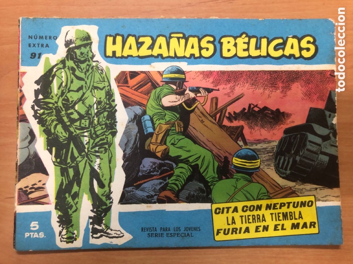 Tebeos: HAZA&Ntilde;AS BELICAS AZULES N&ordm; 91 - Foto 1